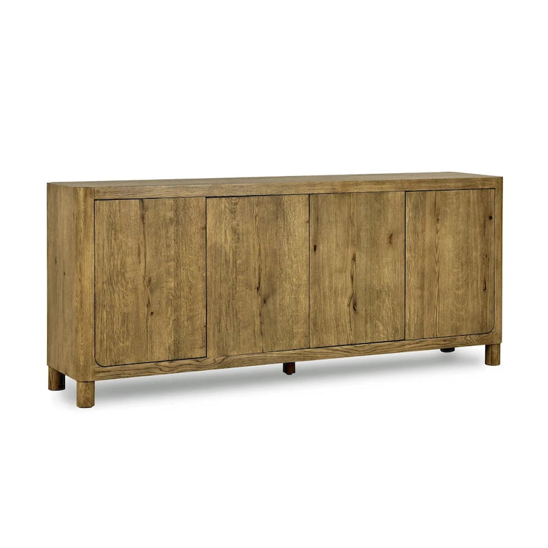 Buffet en chêne à 4 portes Classic Home Orlando - 80 po L x 22 po P x 33 po H