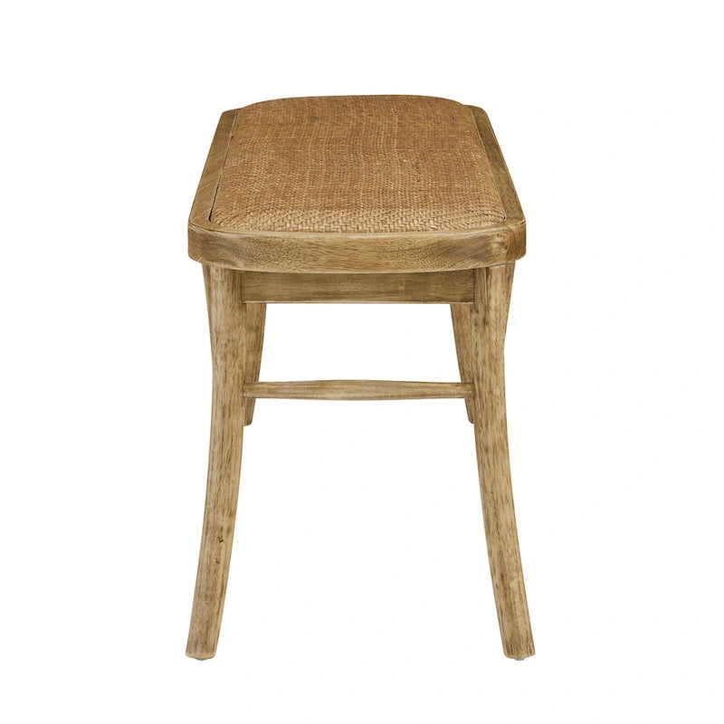 Banc de salle à manger Bernsley en rotin courbé