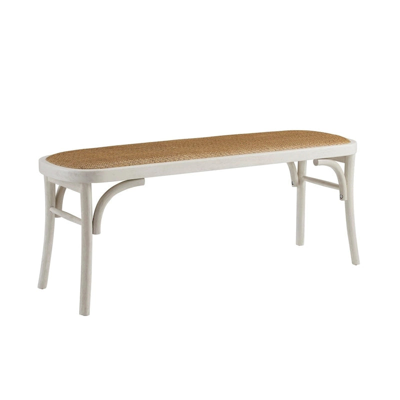Banc de salle à manger Bernsley en rotin courbé