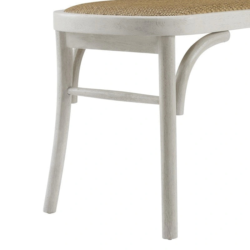 Banc de salle à manger Bernsley en rotin courbé