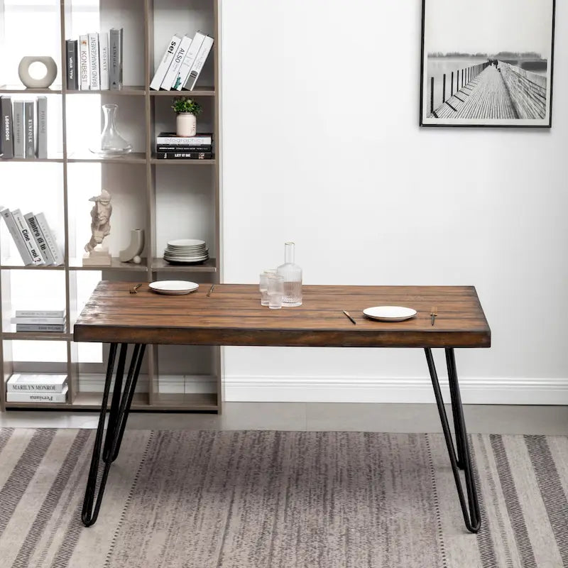 Ensemble de salle à manger industriel 7 pièces Aryven de Roundhill Furniture