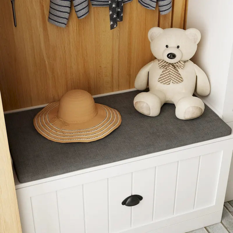 Ensemble porte-manteaux d'entrée, banc de rangement, organisateur de placard, portant à vêtements