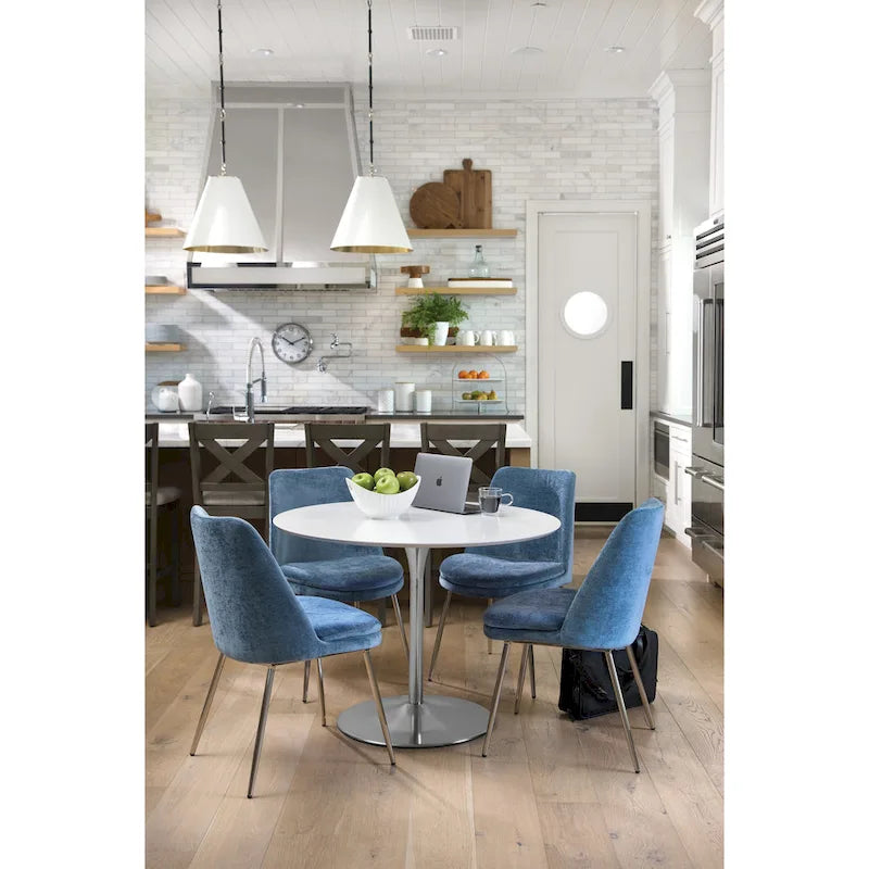 Table de salle à manger ronde à fleurs 41,25 x 41,25