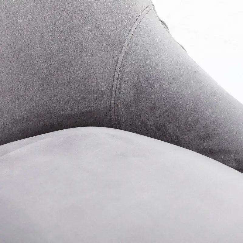 SEYNAR Ensemble de 6 chaises de salle à manger ou de coiffeuse modernes et glamour en velours bouclé plissé avec poignée arrière