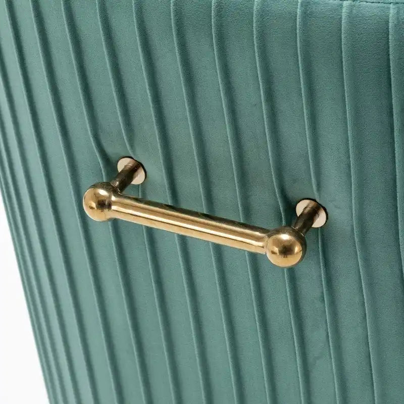 SEYNAR Ensemble de 6 chaises de salle à manger ou de coiffeuse modernes et glamour en velours bouclé plissé avec poignée arrière