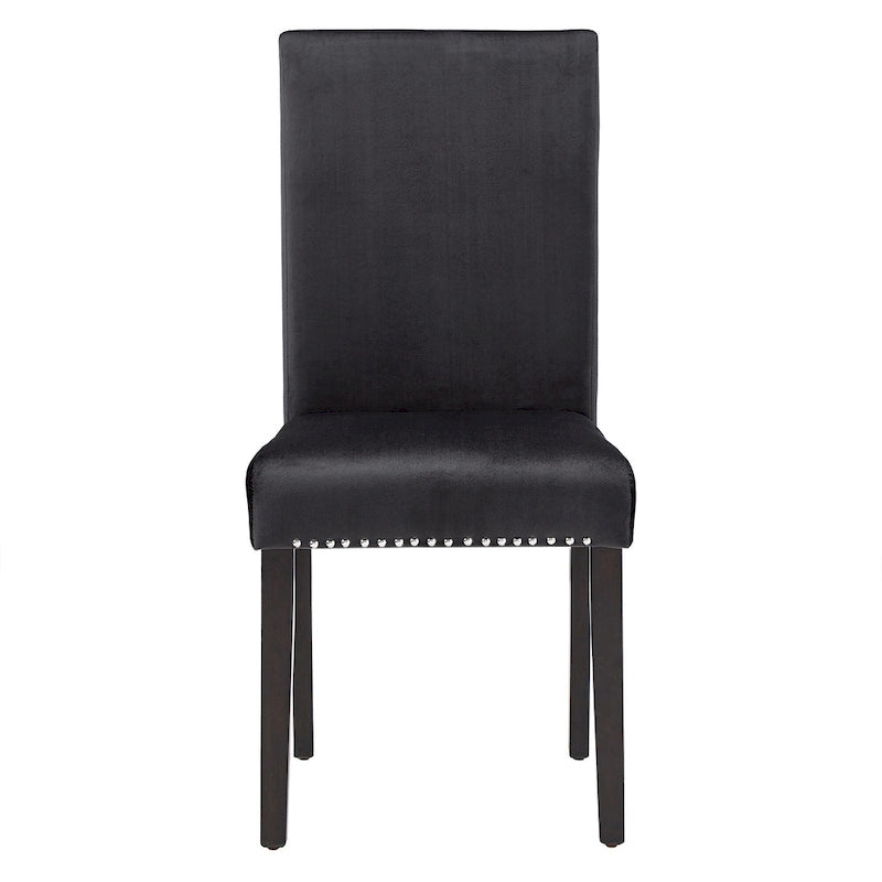 Chaises de salle à manger Balmforth à clous décoratifs en velours (lot de 2) par iNSPIRE Q Classic