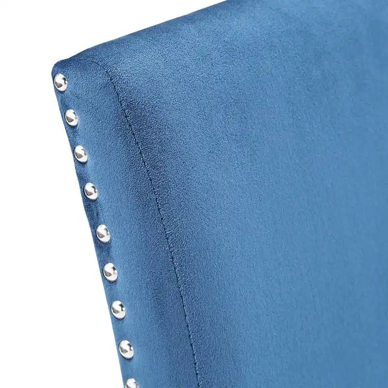Chaises de salle à manger Balmforth à clous décoratifs en velours (lot de 2) par iNSPIRE Q Classic