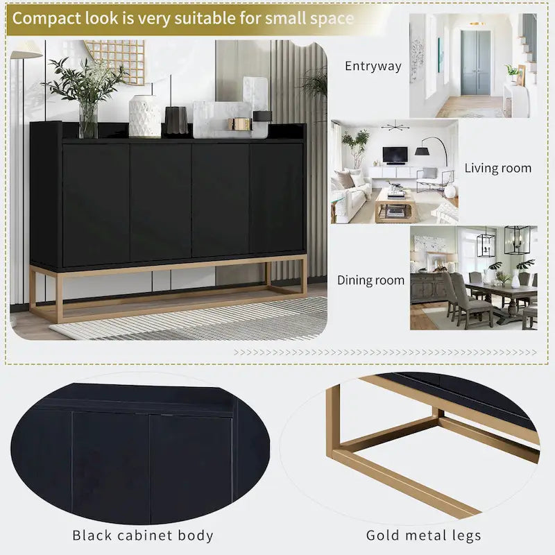Buffet élégant avec grand espace de rangement