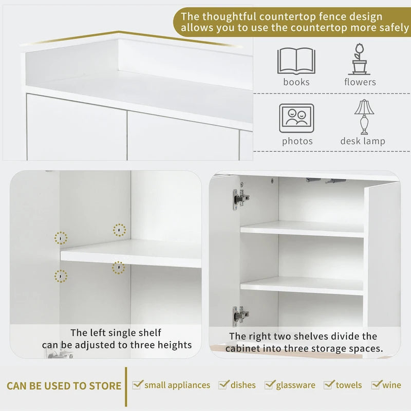 Buffet élégant avec grand espace de rangement