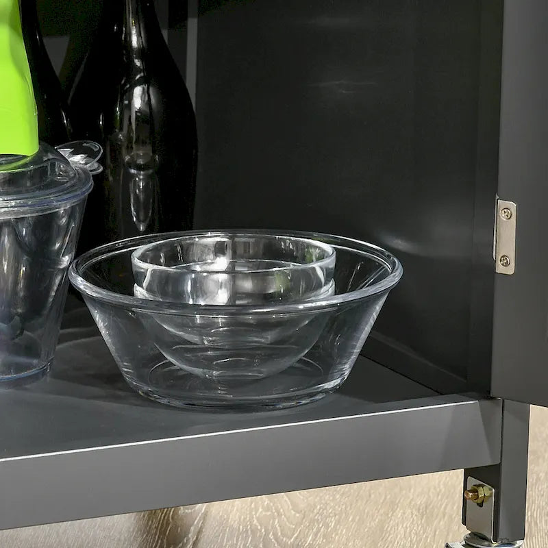 Chariot de cuisine utilitaire HOMCOM, chariot de rangement roulant pour îlot de cuisine