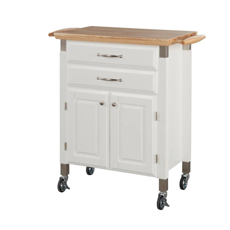 Chariot de cuisine Homestyles Dolly Madison avec plateau en bois