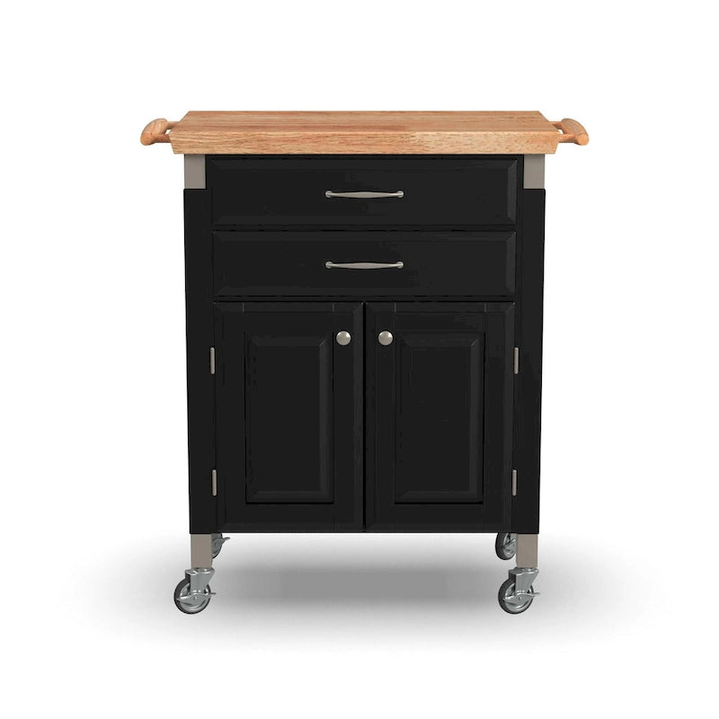 Chariot de cuisine Homestyles Dolly Madison avec plateau en bois