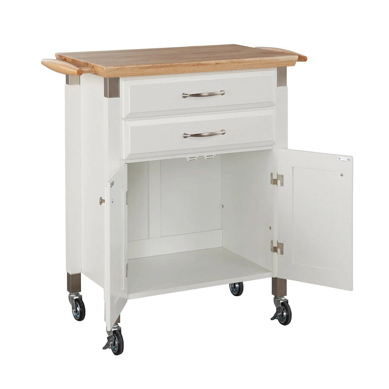 Chariot de cuisine Homestyles Dolly Madison avec plateau en bois