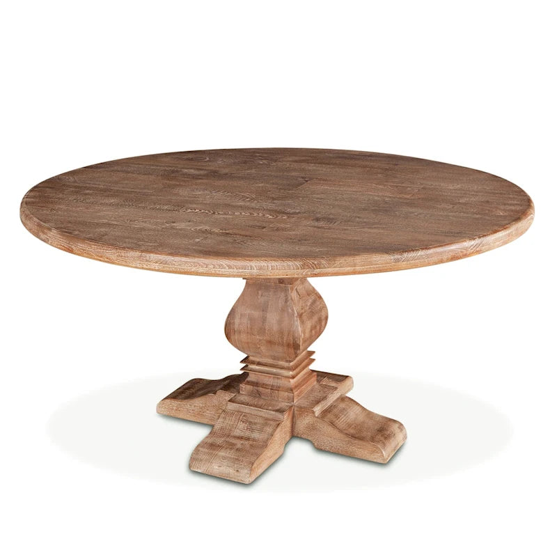 Table de salle à manger ronde Pengrove en bois de manguier