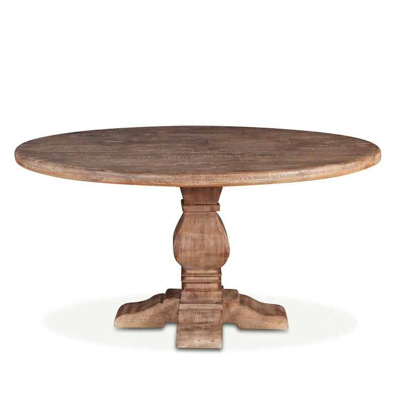 Table de salle à manger ronde Pengrove en bois de manguier