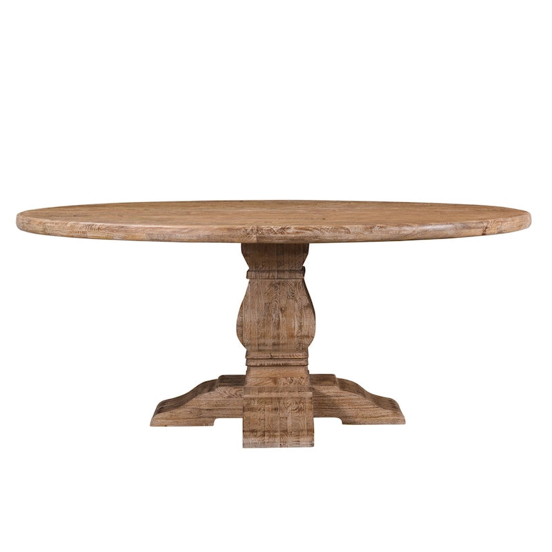 Table de salle à manger ronde Pengrove en bois de manguier