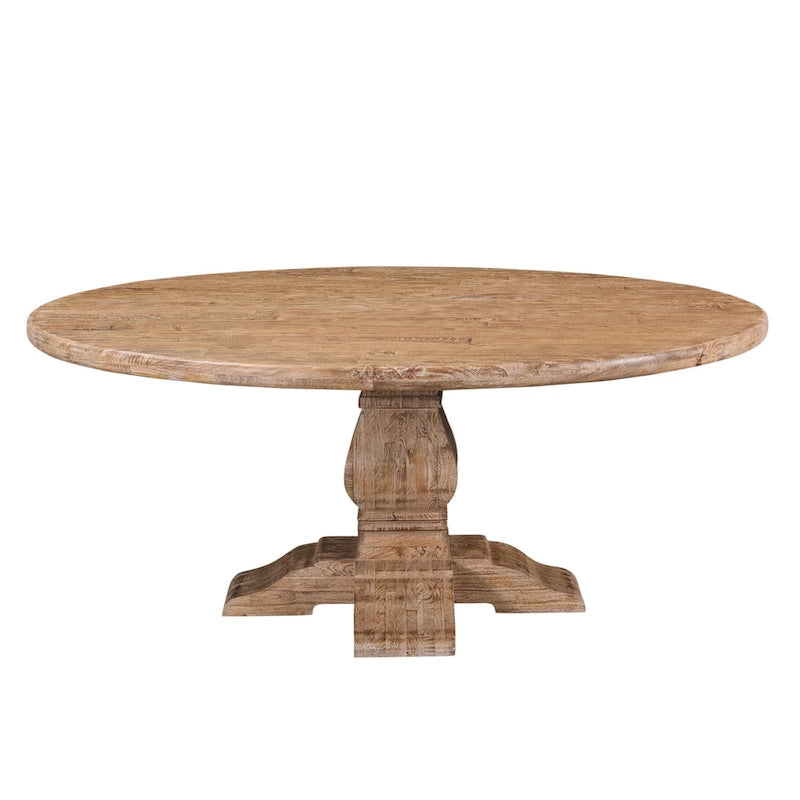 Table de salle à manger ronde Pengrove en bois de manguier