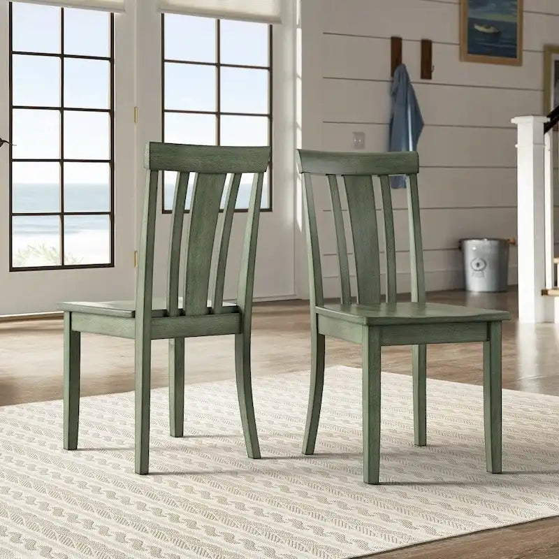 Chaises de salle à manger Wilmington II à dossier à lattes en bois par iNSPIRE Q Classic (ensemble de 2)
