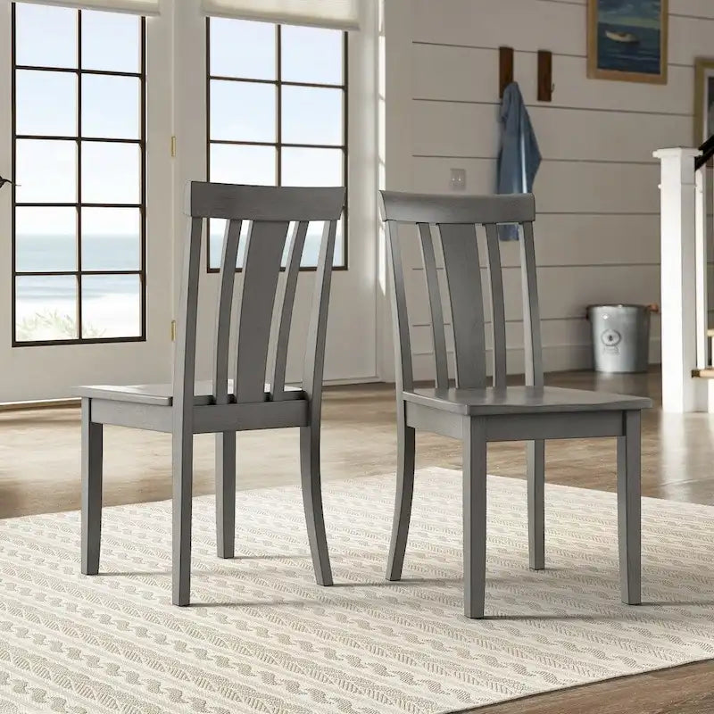 Chaises de salle à manger Wilmington II à dossier à lattes en bois par iNSPIRE Q Classic (ensemble de 2)