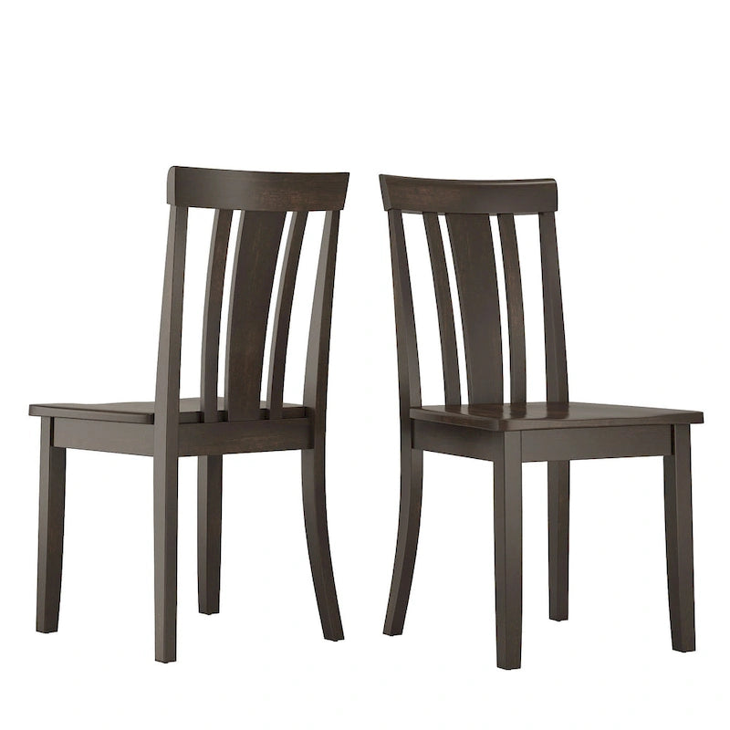 Chaises de salle à manger Wilmington II à dossier à lattes en bois par iNSPIRE Q Classic (ensemble de 2)