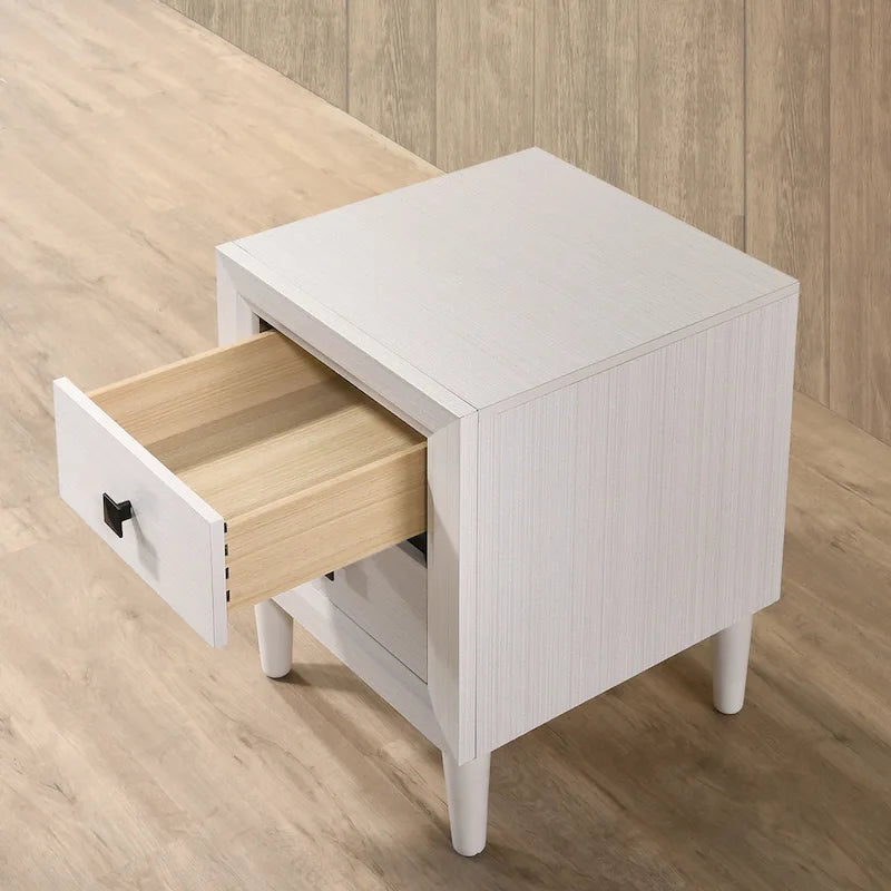 Kaalaslupa Contemporary Wood 2-Drawer Nightstand by Carson Carrington