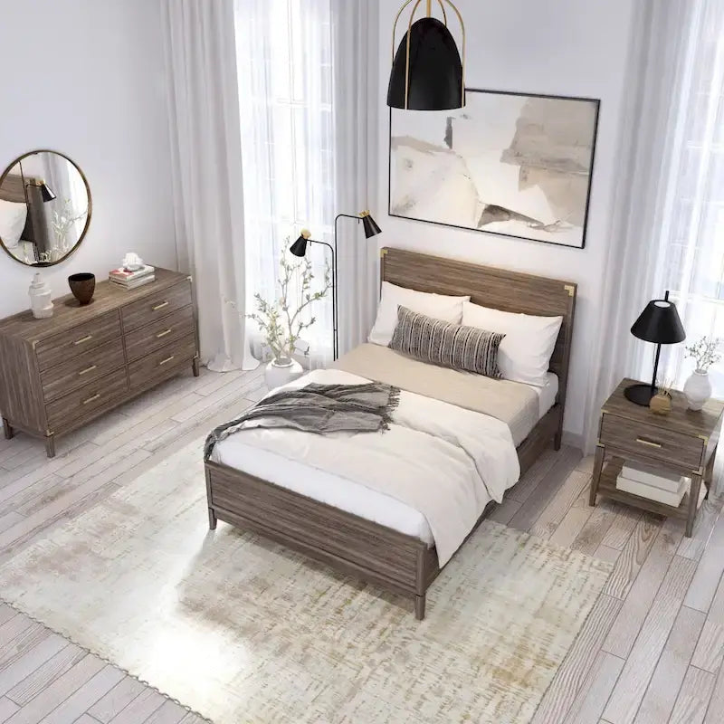 Lit plateforme pleine grandeur Plank and Beam Contempo