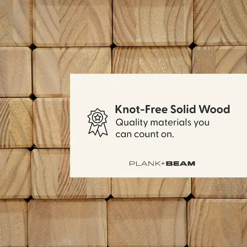 Lit plateforme pleine grandeur Plank and Beam Contempo