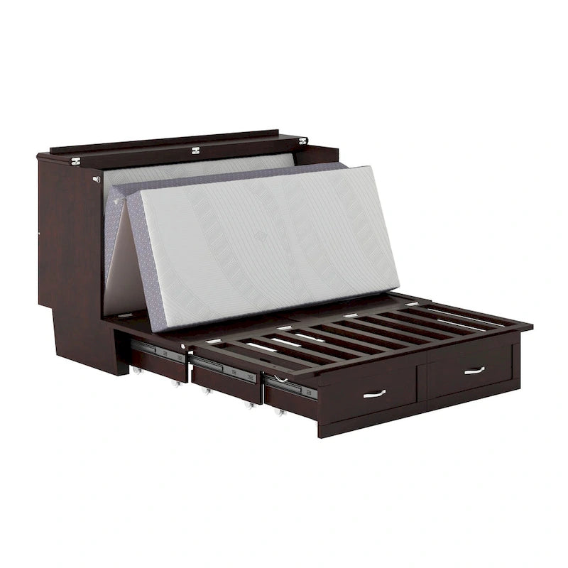 Lit escamotable Chelsea Queen avec matelas
