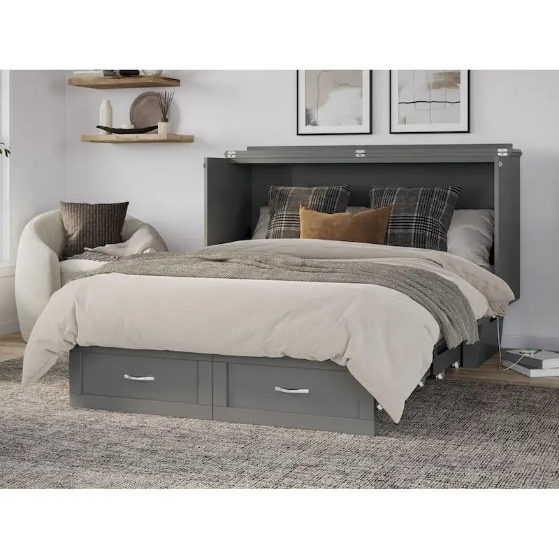 Lit escamotable Chelsea Queen avec matelas