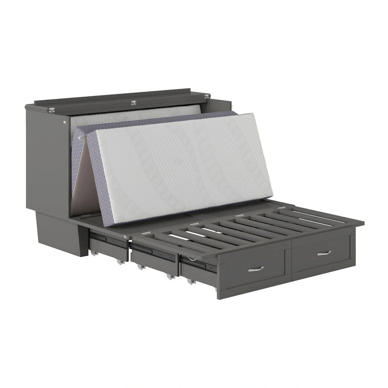 Lit escamotable Chelsea Queen avec matelas