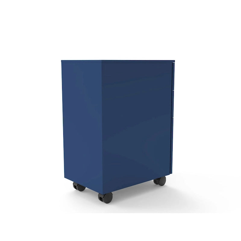 Classeur mobile à 3 tiroirs verrouillables Owen Urban en métal mat de Furniture of America