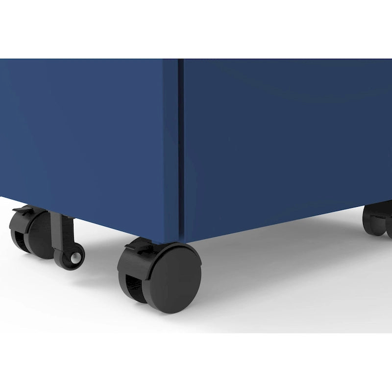 Classeur mobile à 3 tiroirs verrouillables Owen Urban en métal mat de Furniture of America