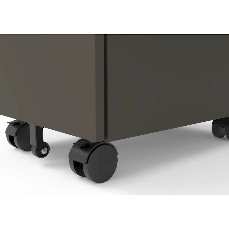 Classeur mobile à 3 tiroirs verrouillables Owen Urban en métal mat de Furniture of America