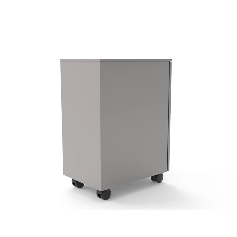 Classeur mobile à 3 tiroirs verrouillables Owen Urban en métal mat de Furniture of America