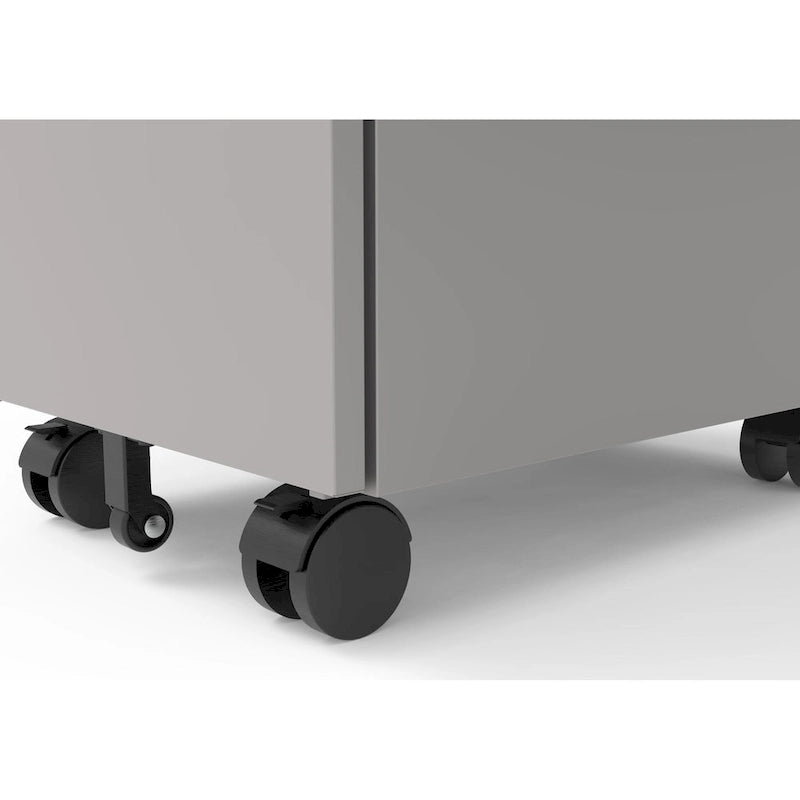 Classeur mobile à 3 tiroirs verrouillables Owen Urban en métal mat de Furniture of America