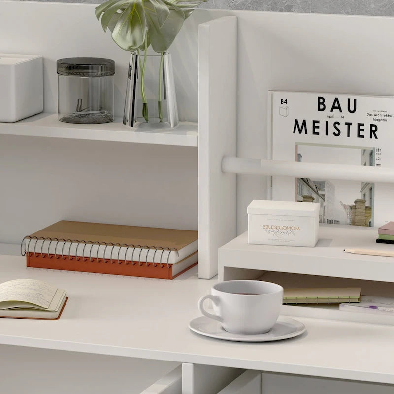 Bureau d'accueil à 3 tiroirs, table de réception, bureau d'ordinateur, espace de travail