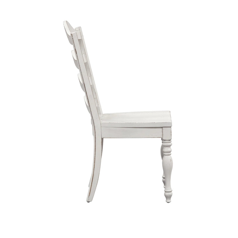 Ensemble de 3 pièces Magnolia Manor Antique White Weathered Bark à feuilles tombantes