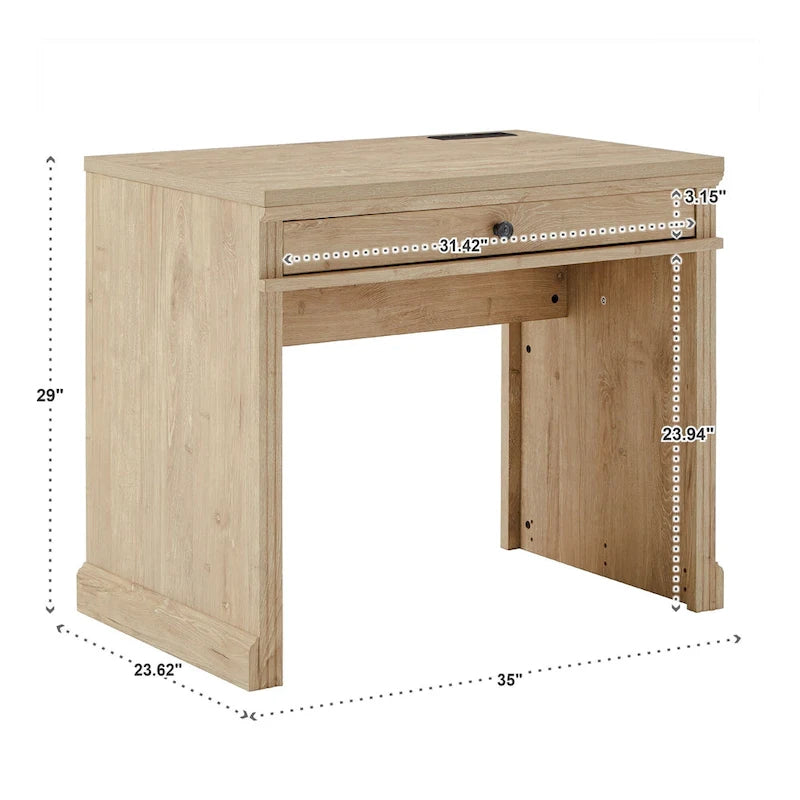 Bureau Hinesburg 35 po avec chargeur USB par iNSPIRE Q Classic