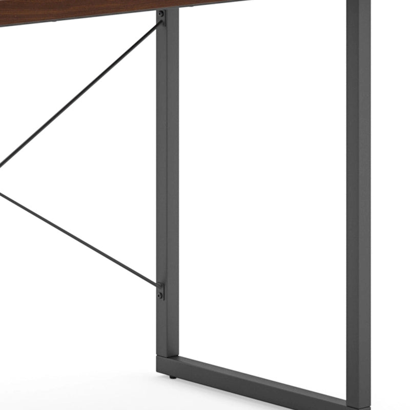 Bureau en bois brun avec support pour écran Homestyles Merge