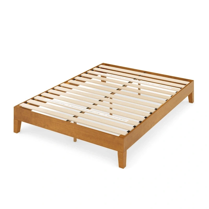 Cadre de lit plateforme de luxe en bois de pin rustique Priage by ZINUS