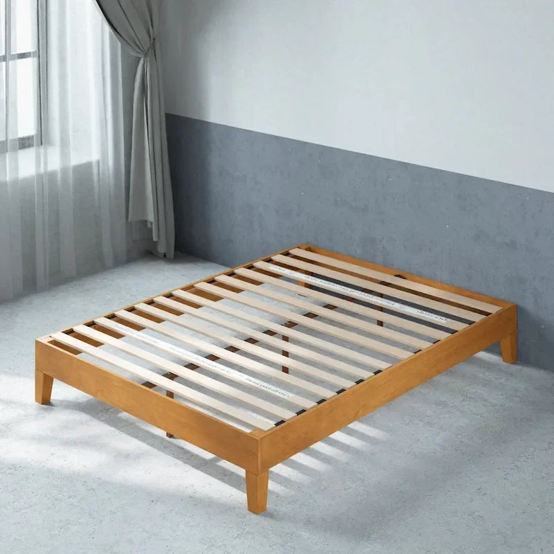 Cadre de lit plateforme de luxe en bois de pin rustique Priage by ZINUS