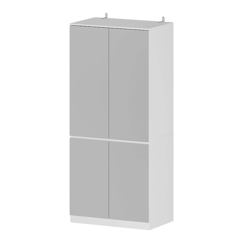 Armoire combinée avec miroir et tringle à vêtements pour chambre à coucher