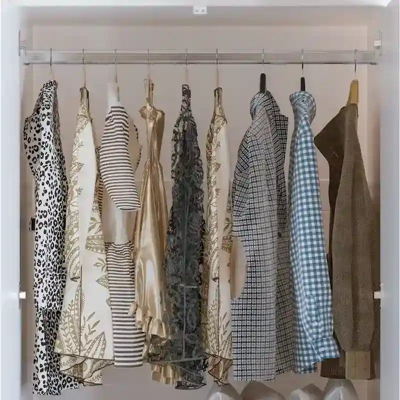 Armoire combinée avec miroir et tringle à vêtements pour chambre à coucher