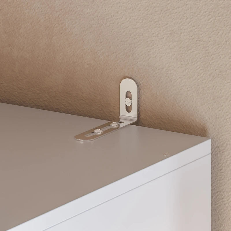 Armoire combinée avec miroir et tringle à vêtements pour chambre à coucher