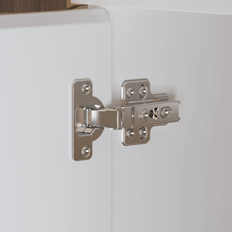 Armoire combinée avec miroir et tringle à vêtements pour chambre à coucher