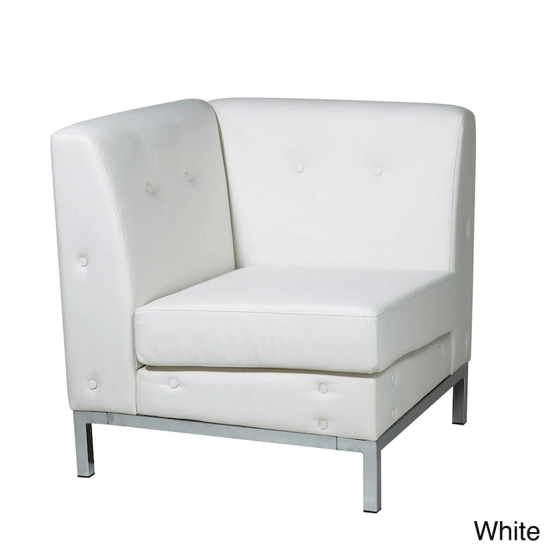 Fauteuil d'angle en similicuir Wall Street