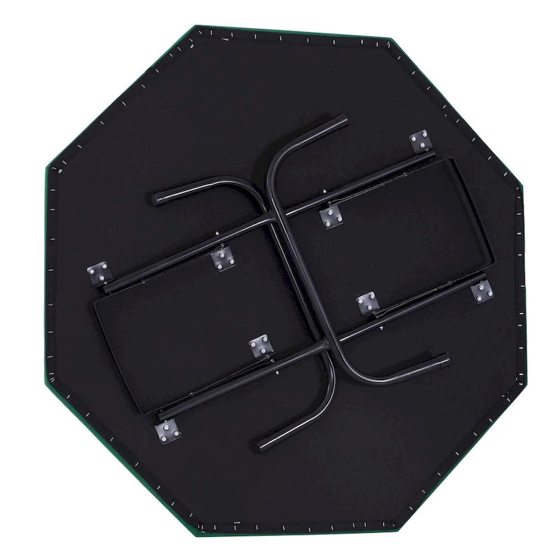 Table de poker octogonale pliable Soozier 48 pour 8 personnes avec porte-gobelets