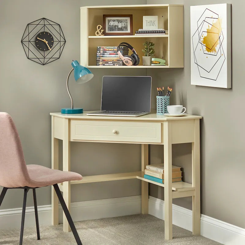 Ensemble bureau d'angle et étagère Simple Living