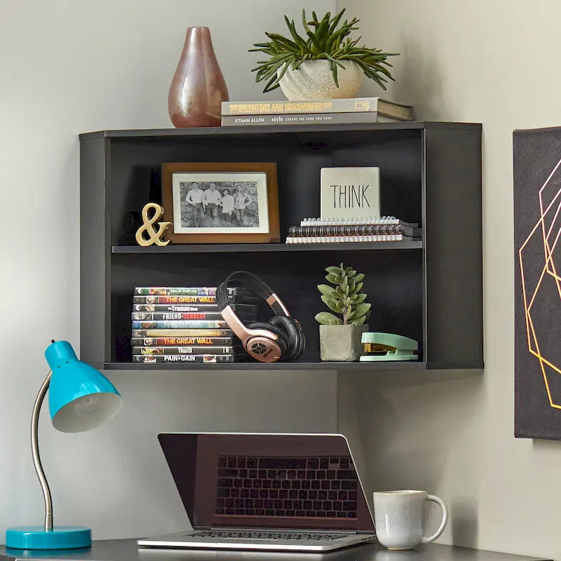 Ensemble bureau d'angle et étagère Simple Living