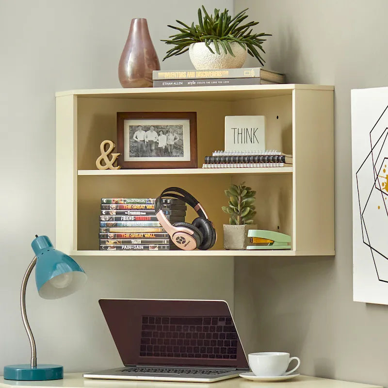 Ensemble bureau d'angle et étagère Simple Living